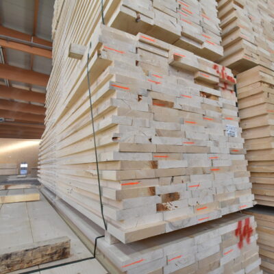 Raw lamellas for CLT mass timber