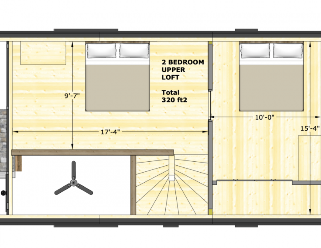 XL Cabin.16x30.LoftFLR